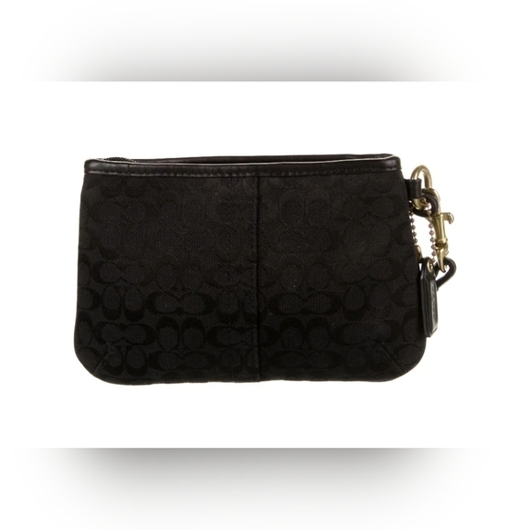 Coach | 1941 Leather Trim Canvas Wristlet | Color: Black | Vintage - Picture 6 of 13